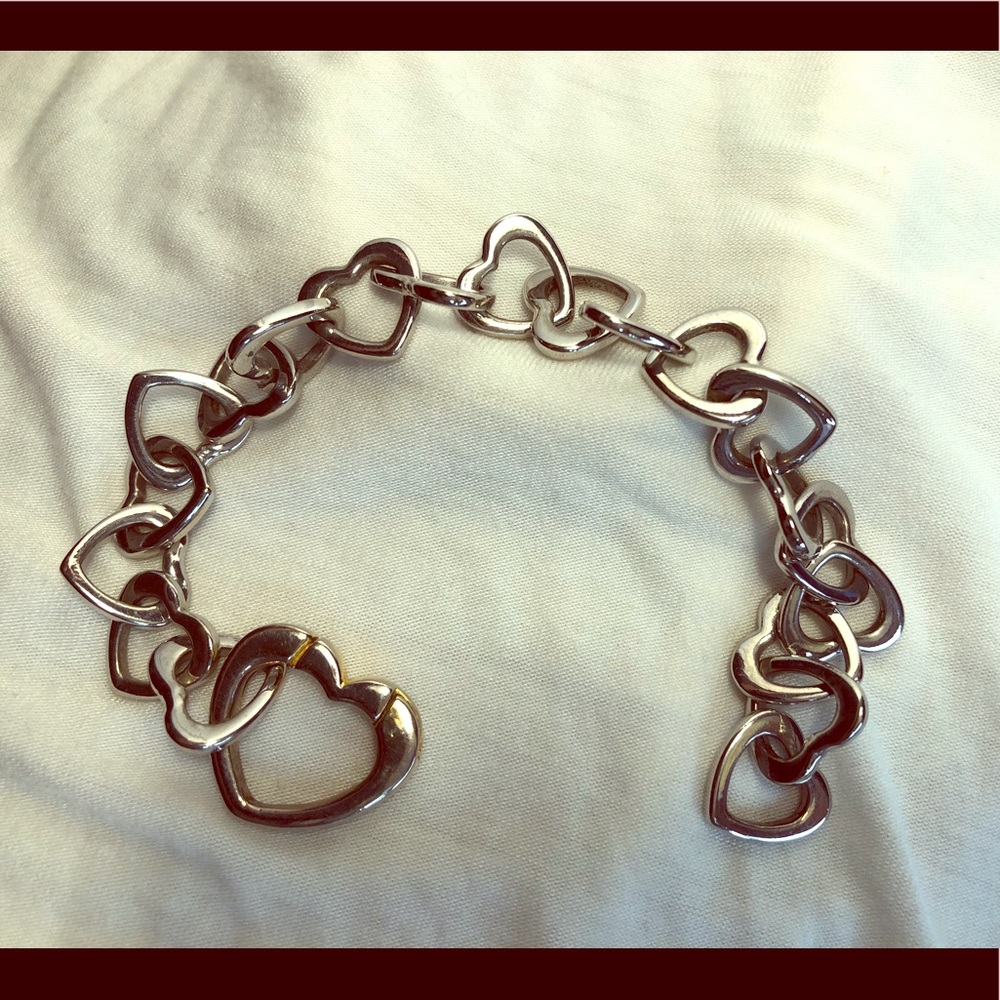 Cookie Lee heart toggle bracelet